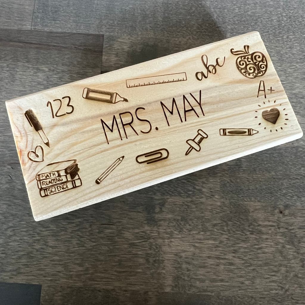 Personalized White Board Eraser with Expo Markers - Teacher Gift