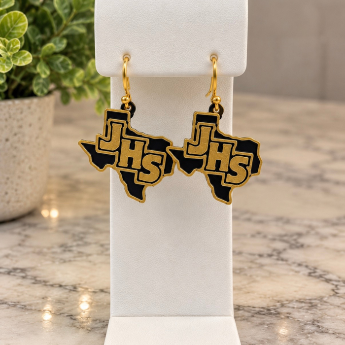 JHS Warrior Baseball Logo Earrings