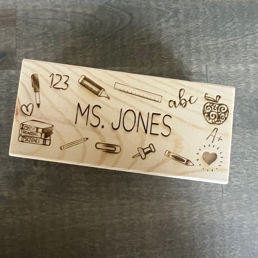 Personalized White Board Eraser with Expo Markers - Teacher Gift