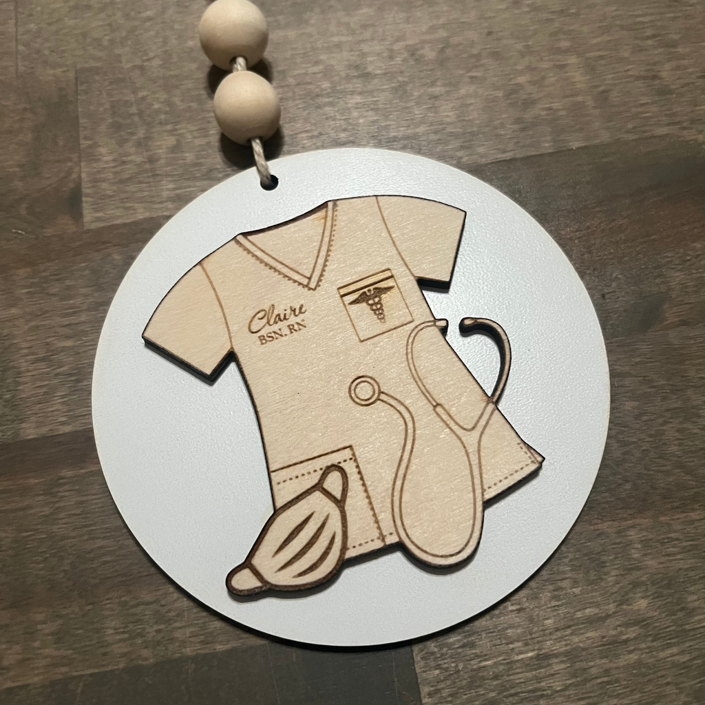 Personalized 3D Nurse Ornament