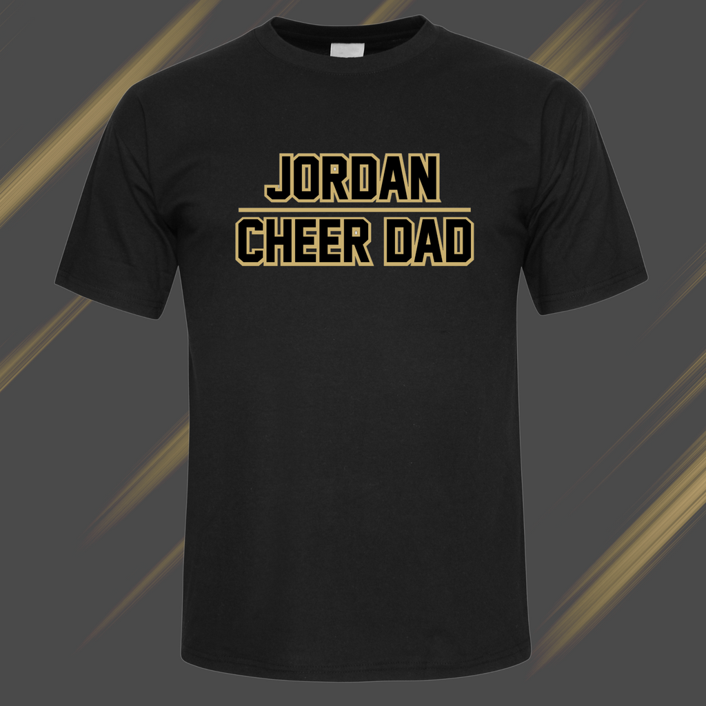 JHS - Jordan Cheer Dad - Black Heather - Bella Canvas T-Shirt