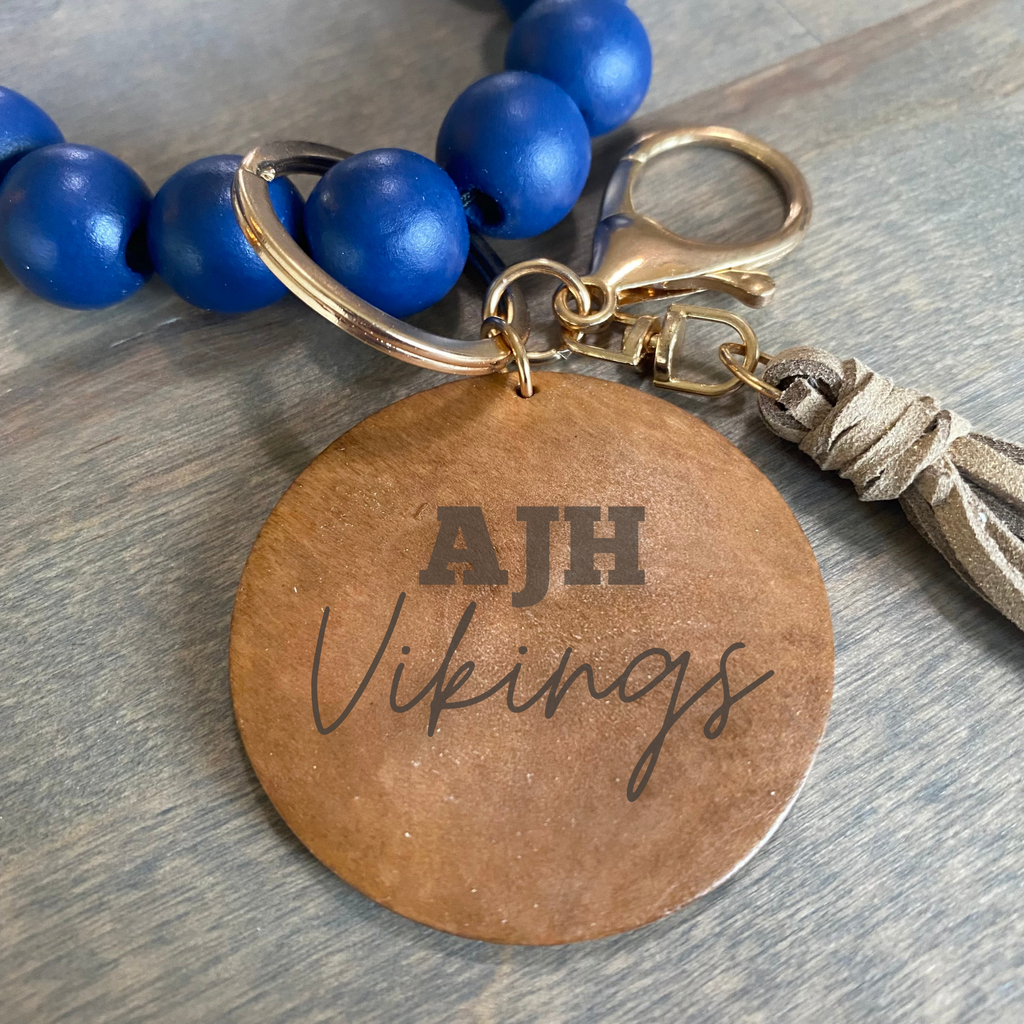 Personalized Adams Vikings Teacher Wristlets - Hometown