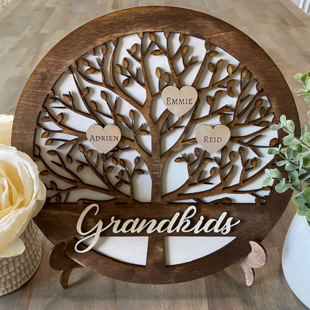 Grandparent Family Tree Sign