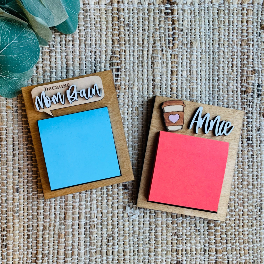 Personalized Sticky Note Holders