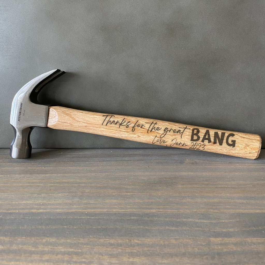 Engraved Personalized Naughty Hammers - Valentines Day - Custom Hammer
