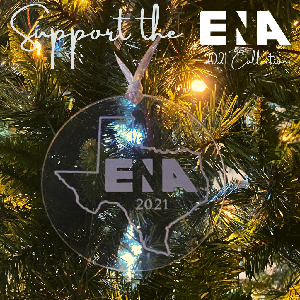 ENA 2021 Ornament - Clear Acrylic - Metallic