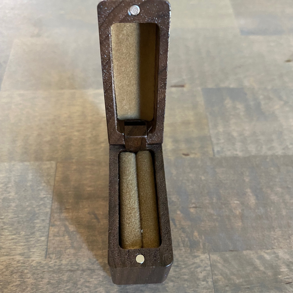 Slim Wooden Engagement Ring Box