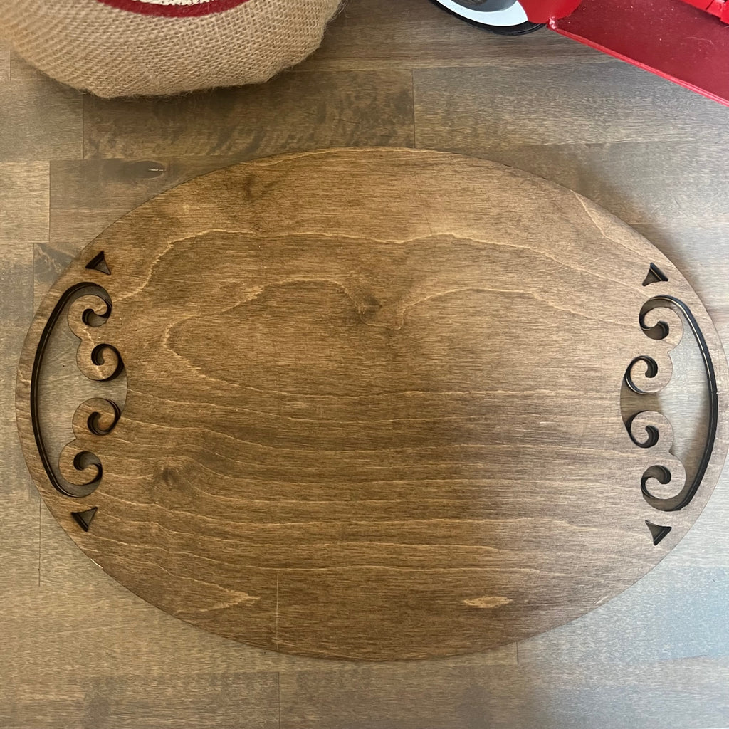 Personalized Wooden Santa Tray